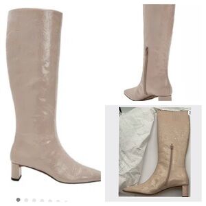 Katy Perry “Wandering” Tall Embossed Boots – Taupe – Size 10